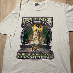 Vintage‎ STARTER Green Bay Packers Super Bowl Shirt